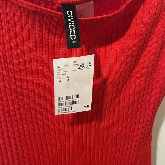 NWT H&M body con high slit dress - Picture 2 of 4